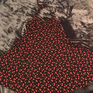 Heartbreaker Cherries Halter Swing Dress